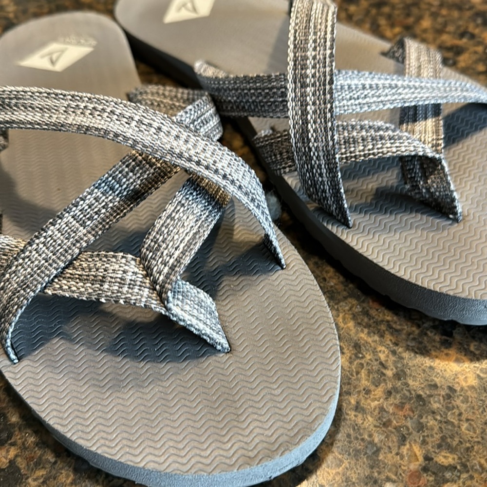 Sperry Top-Side Calypso Multi-Strap Gray Sandals - Picture 3 of 4